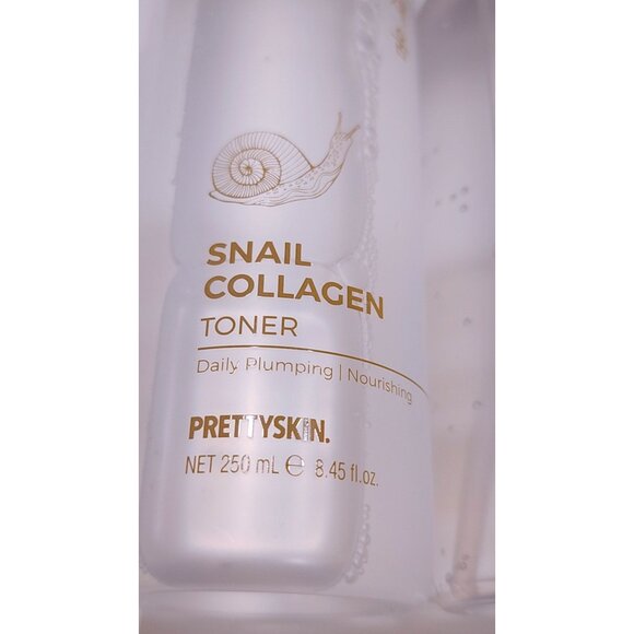 PrettySkin Snail Collagen Skincare Set - Toner 250ml Serum 150ml & Cream 100ml - Picture 3 of 8